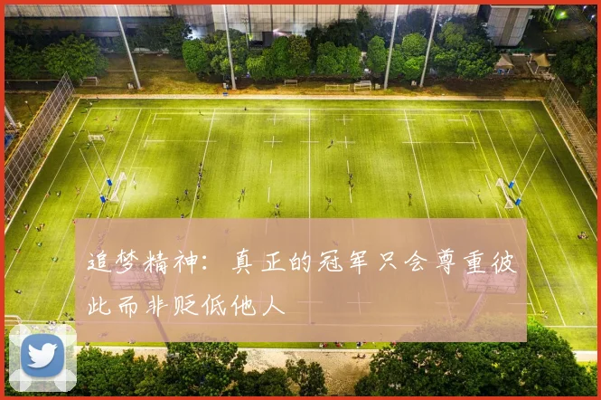 追梦精神：真正的冠军只会尊重彼此而非贬低他人